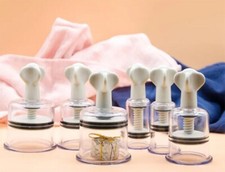 2PCS Vacuum Nipple Sucker Clamps Breast Cup Clit Pump Suction Sex Toys Women SM