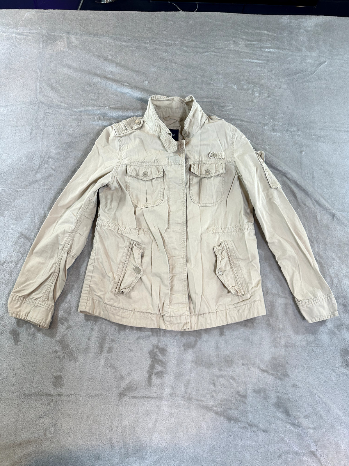 GAP JACKET CARGO WOMENS SIZE MEDIUM BUTTON DOWN K… - image 1
