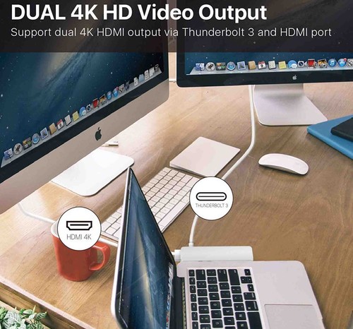 USB-C Type C HD Output 4K HDMI USB 3.0 7 in 1 Adapter HUB For MacBook Pro - Foto 6 di 13