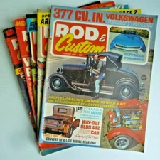 (5) Vintage ROD & CUSTOM Magazine Back Issues 1967 & 1973