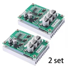 2*DC12V-36V 500W 15A Brushless Motor Drive Control Speed Controller PWM Hallless