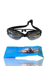 Adult Swim Goggles Adjustable Waterproof Anti-Fog UV Swimming Glasses  Ear Plug