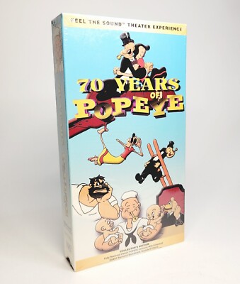 70 Years Of Popeye (VHS, 2000, Collector's Edition) Brand New Factory Sealed 