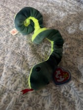 Ty Beanie Baby Hissy Snake Beanbag Plush Original Tag 1997 PE 4185