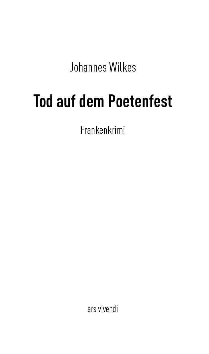 Thumbnail - Tod Auf Dem Poetenfest | Johannes Wilkes | Frankenkrimi | Taschenbuch