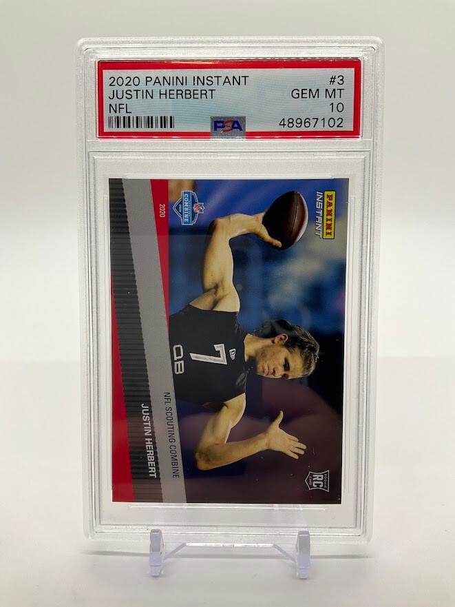 Justin Herbert Panini Instant NFL #3 Base