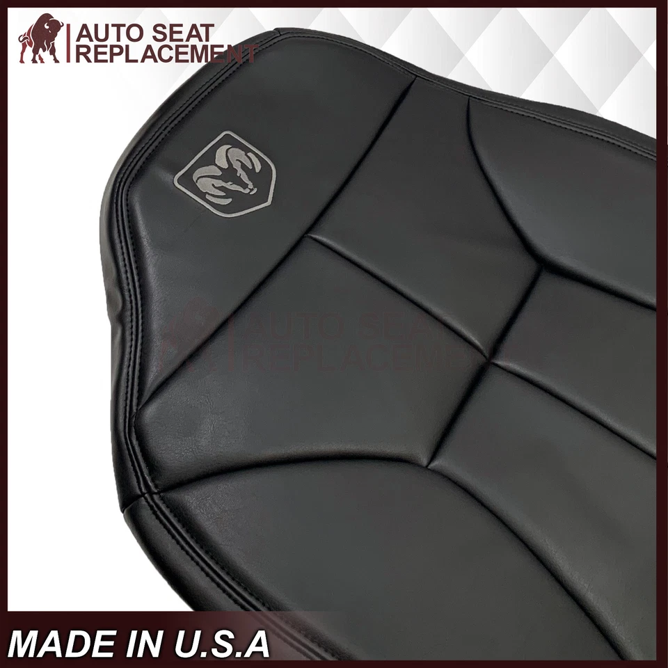 1998 1999 2000 2001 2002 For Dodge Ram Front Car Seat Covers Dark Gray (Agate) - Image 4 of 4