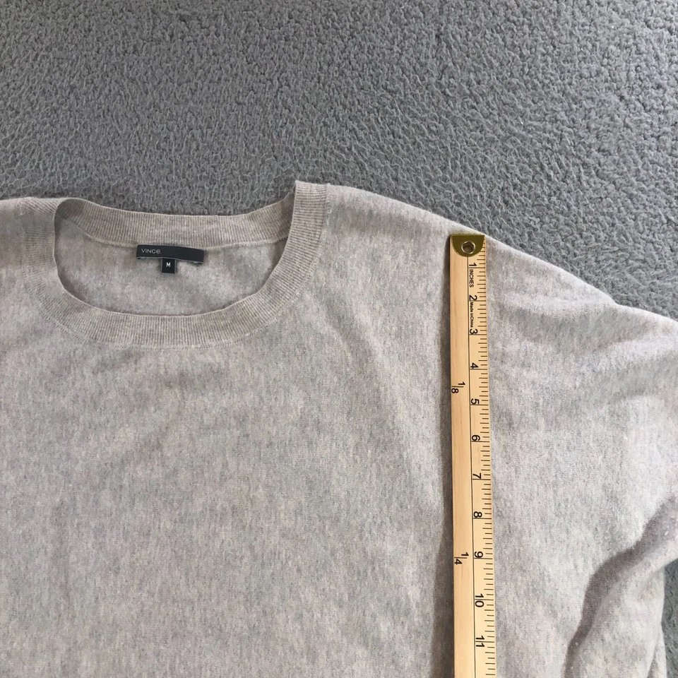 Vince Pullover Sudadera Mujer M Gris Oversize Cuello Redondo Foto 4 de 4