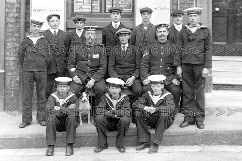 Azz-23 Military, Naval, Recruiting Lads For HMS Ganges. Photo