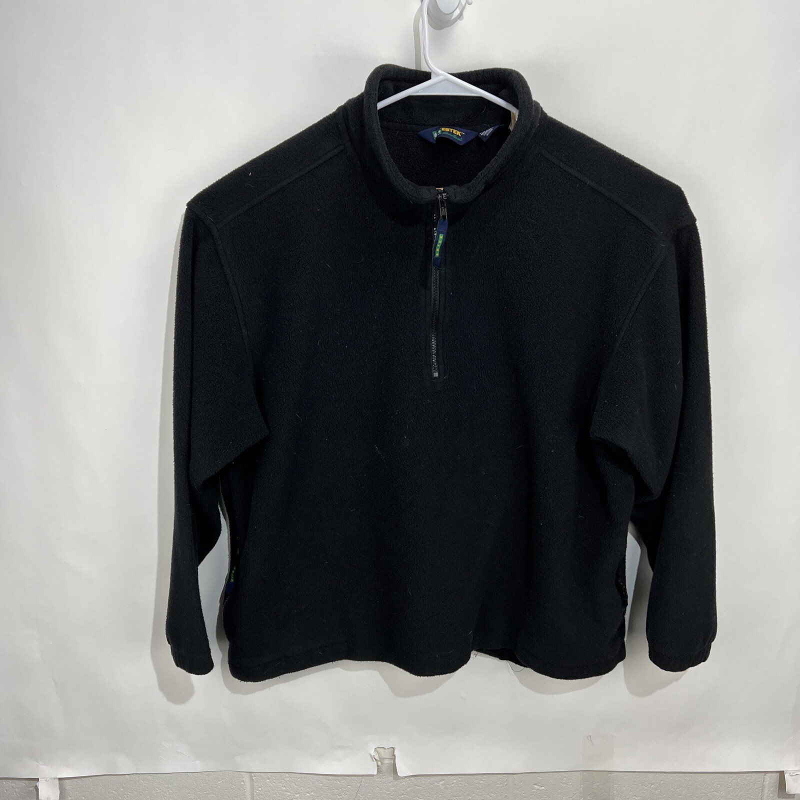 Vintage 90'S Eddie Bauer EBTEK fleece jacket, made in the USA, size L, men's polyester green type Vintage Second Hand