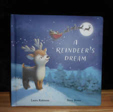JELLYCAT A REINDEER'S DREAM MITZI CHILDREN'S BOARD BOOK BY LAURA ROBINSON NEW