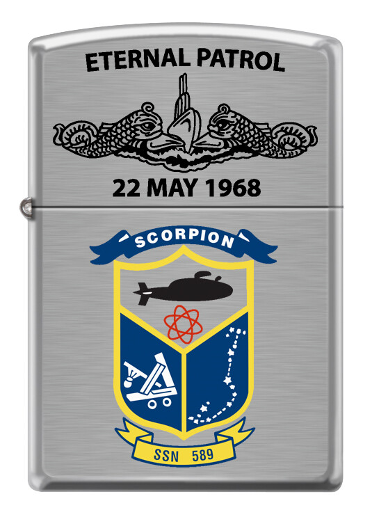 USS Scorpion (SSN-589) Submarine Zippo MIB Brushed Chrome | eBay USS Scorpion (SSN-589) Submarine Zippo MIB Brushed Chrome | eBay