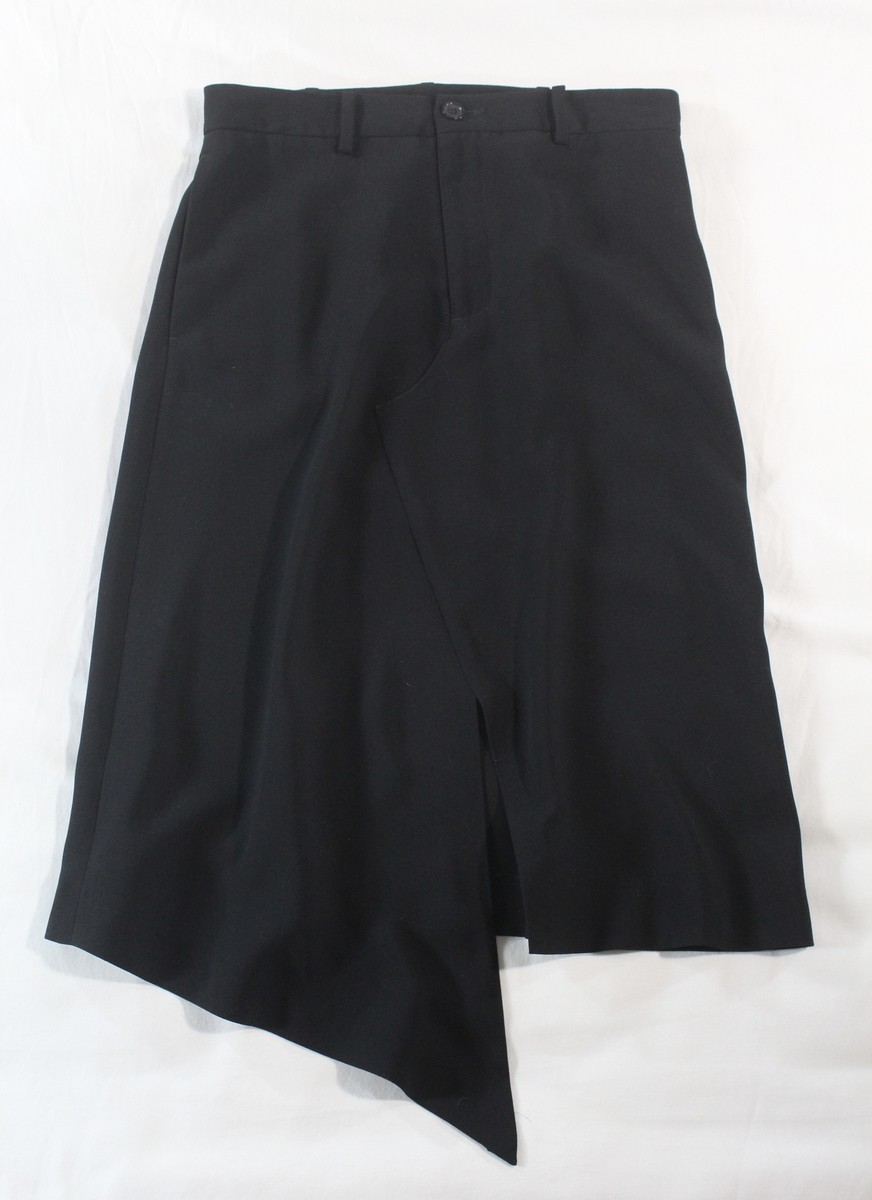 MAISON MARGIELA - $986 BLACK ASYMMETRICAL 