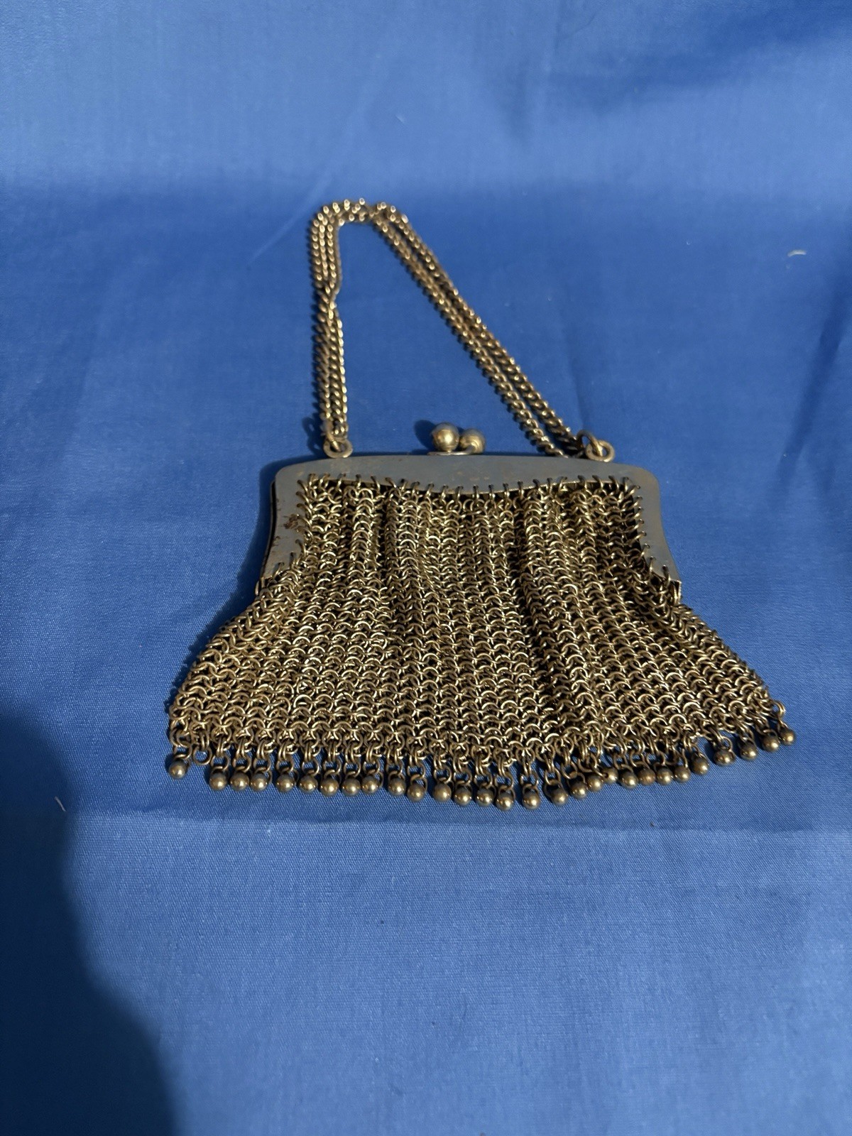 Antique Metal Mesh Purse - image 2