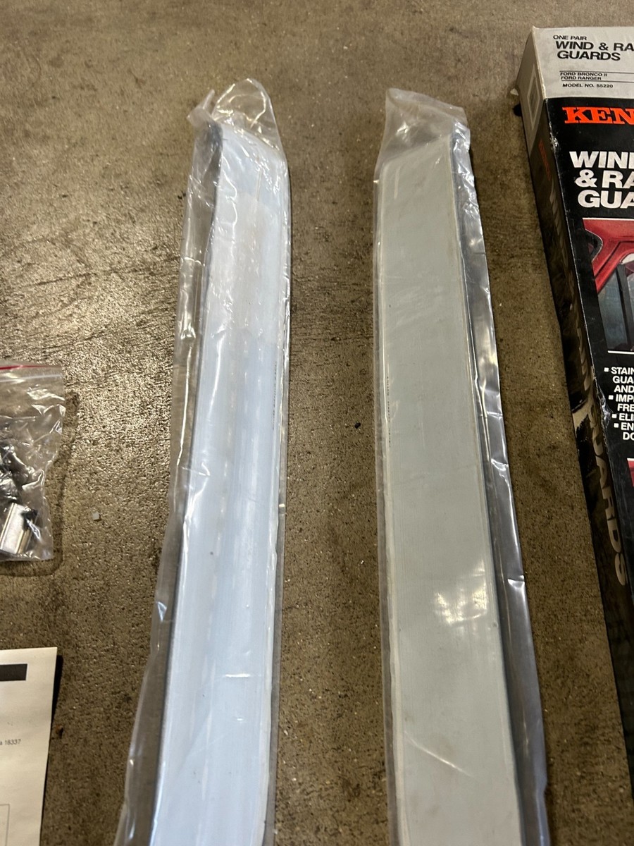 AVS 12068 Ventshade Side Window Deflector 2pc Stainless Ford for