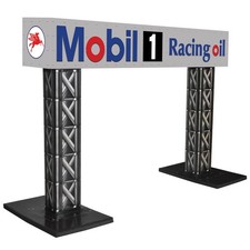 Real Racing Models   Gantry Sign "MOBIL 1 RACING" 1/32 scale slot car building