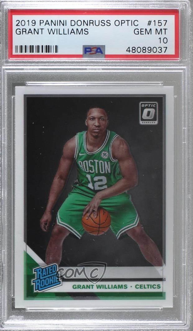 2019-20 Panini Donruss Optic Rated Rookie Grant Williams #157 PSA 10 GEM MT 8d2