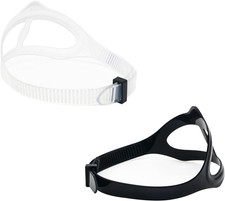 Universal Silicone Replacement Mask Strap 2-Pack, Adjustable for Scuba Diving Sn