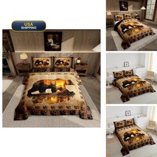 Feelyou Bear Comforter Set Full Size Kids Boys Girls Bedding Set