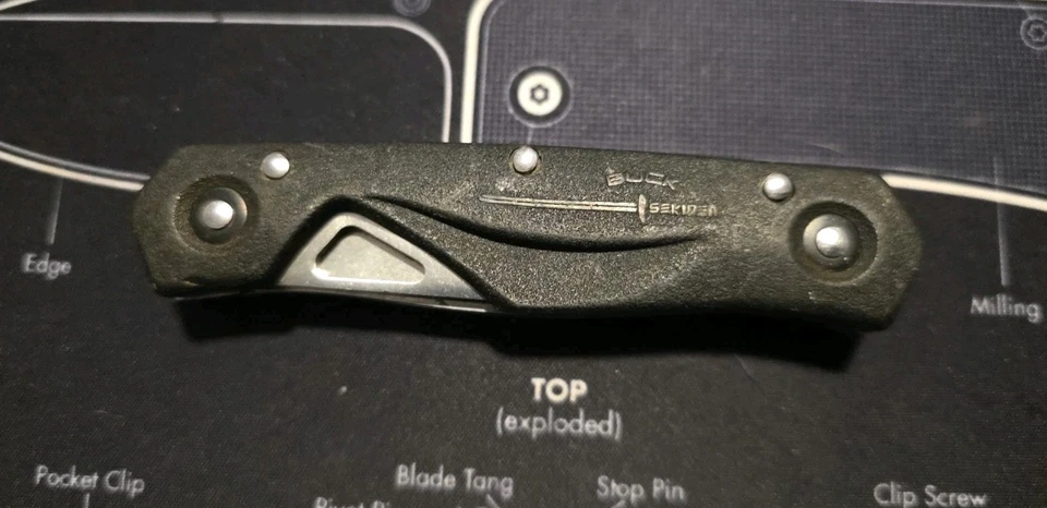 Raro Buck Sekiden 275 Ecco 3.0 Hecho en Japón Carpeta de 2 hojas Foto 3 de 4