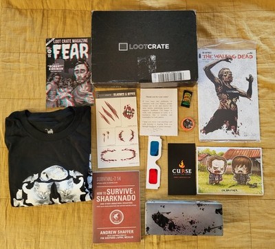 Loot Crate Fear Oktober 2014 Walking Dead Zombie Komplett