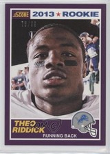 2013 Score 2013 Rookie Purple 78/99 Theo Riddick #430 0b2