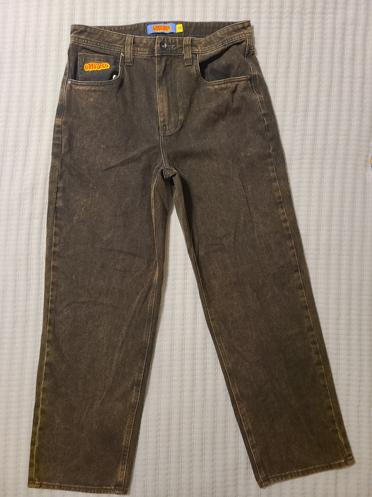 Empyre Pants Jeans Brown Waist 30 Inseam 25 Y2K Style Good Condition