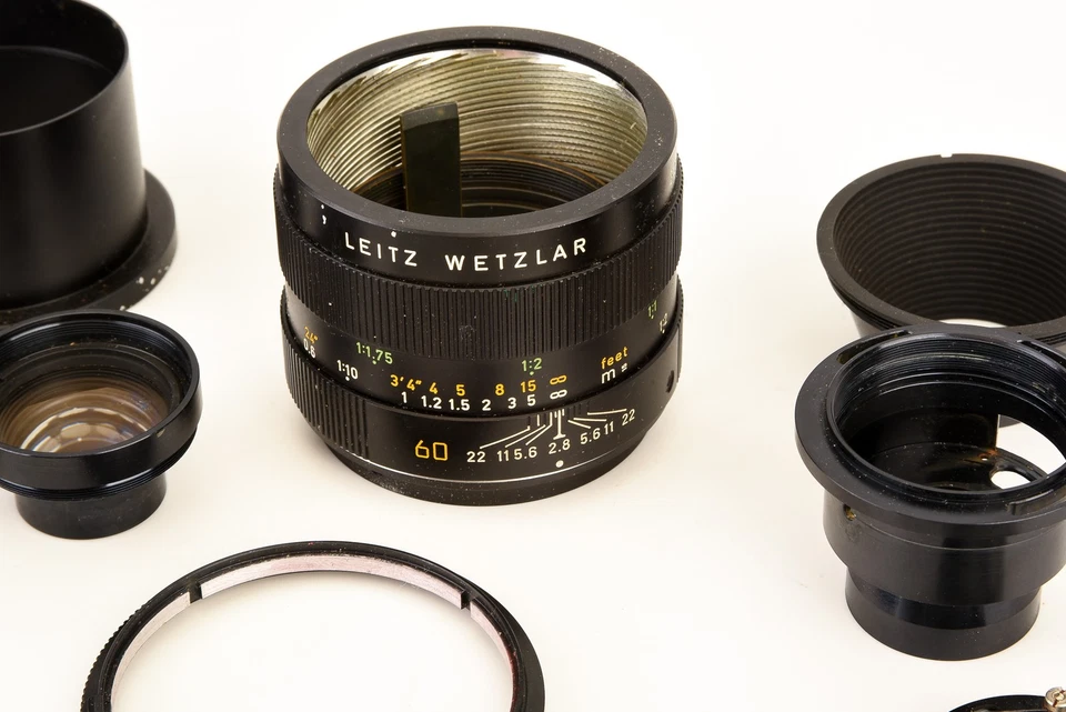 徕卡 Leitz Macro-Elmarit-R 60mm f/2.8 3 Cam Lens AS-IS 适用于零件或维修 V23 — 第 2/4 张图片