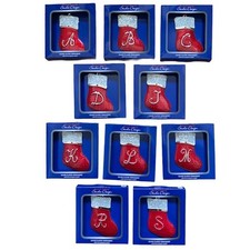 Christmas Tree Ornament Initial Monogram letter Regent Square Harvey Lewis Gift