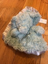 Cloud Island Plush Elephant Lovey Security Blanket Satin TrimToy Mint Green