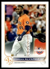 2022 Topps Opening Day Yordan Alvarez Houston Astros #106