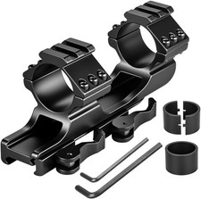  Scope Mount Rings 1inch/ 30mm Cantilever Flat Top Picatinny Rail Dual Ring