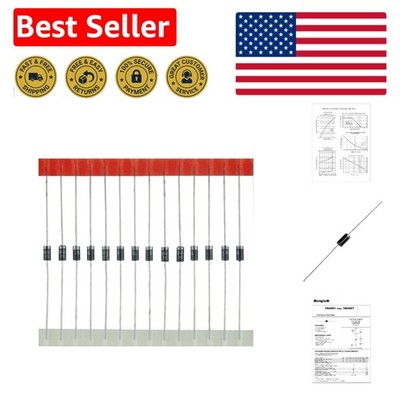 Bulk 100 Rectifier Diodes - DO-41, 50V 1A for Reliable Circuit Projects