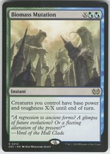 Biomass Mutation R Commander: Duskmourn: House of Horror 214 NM