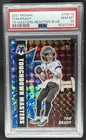 2021 Mosaic Tom Brady Touchdown Masters Mosaic Reactive Blue #/99 PSA 10
