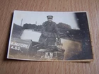 WW1 Military Soldier in Uniform Motorbike & Sidecar Vintage Photo HN 882 ASC
