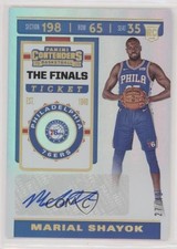2019-20 Contenders Rookie Sticker The Finals Ticket 27/49 Marial Shayok Auto e6e