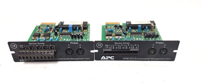 APC SMART SLOT, ENVIRONMENTAL MONITORING CARD(LOT OF 2) AP9612TH TEMP & HUMIDITY