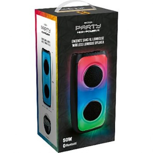 Enceinte Bluetooth 50W pour fête à la maison avec LED et micro
