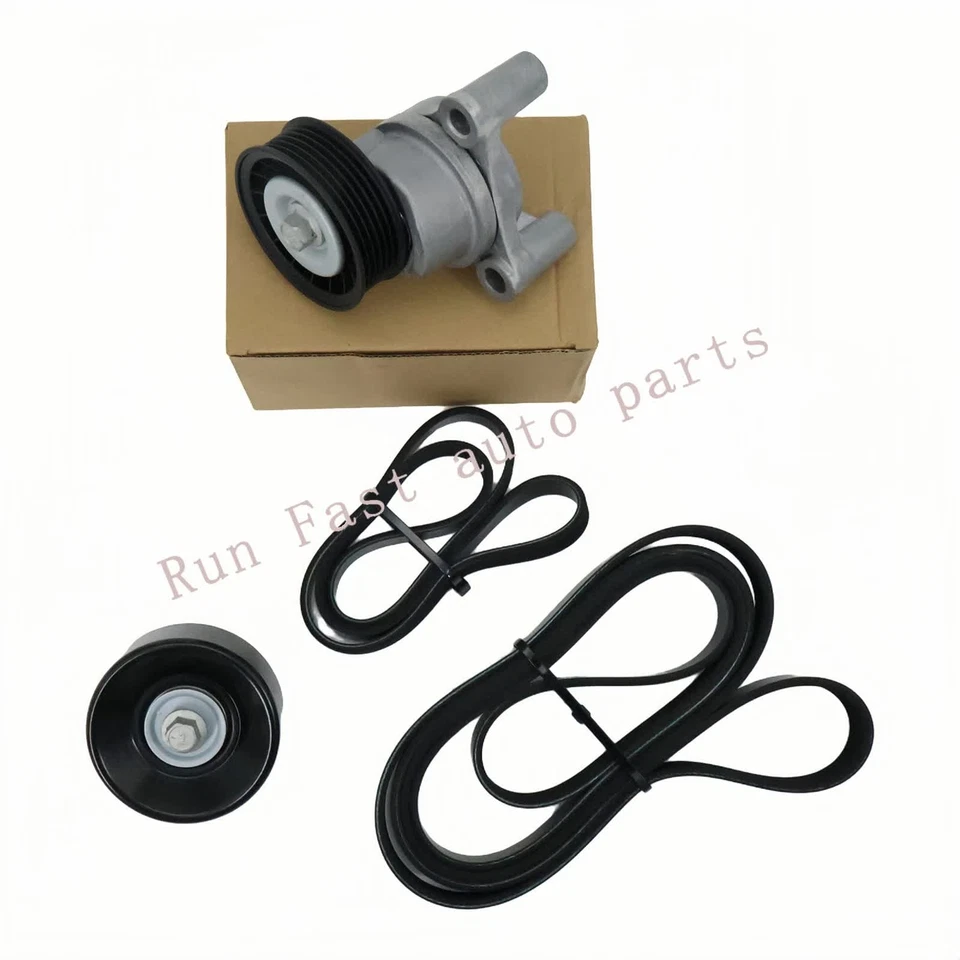 For Chevrolet GMC 4.8L 6.0L V8 W/145A 4Pcs Serpentine Belt Tensioner Pulley Kit - Imagem 4 de 4