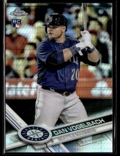 2017 Topps Chrome #86 Dan Vogelbach Refractor Baseball Card 0603F