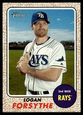 Logan Forsythe 2017 Topps Heritage #14 Tampa Bay Rays 25192 Baseball Card