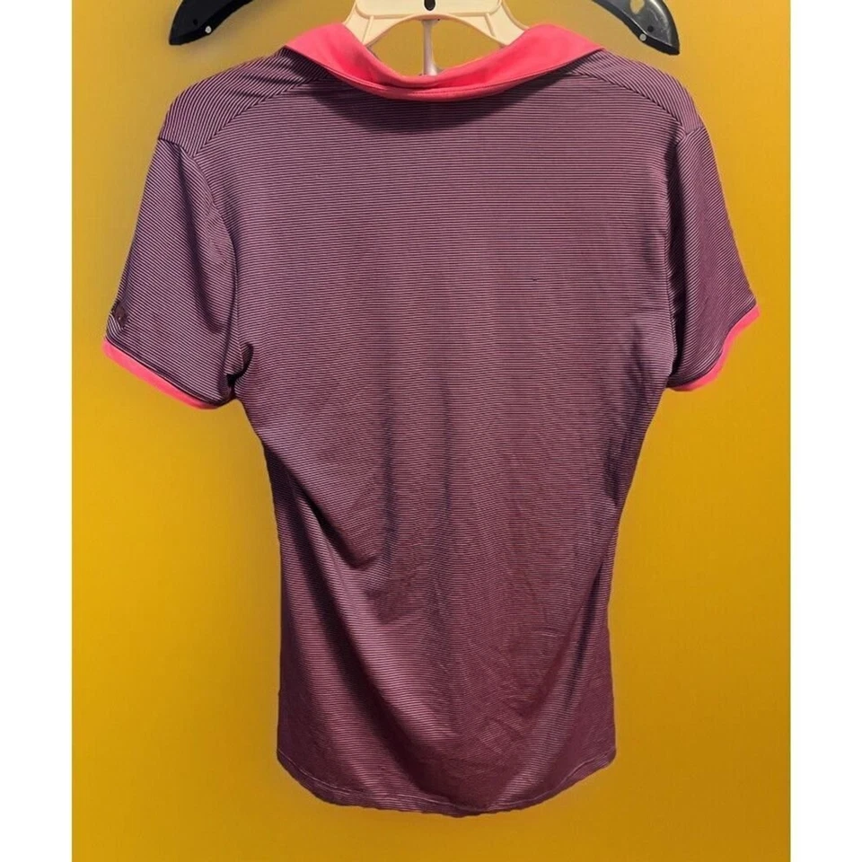 Women’s Under Armour UPF 30 Polo Neon Pink And Purple Size Small A108 — 第 2/4 张图片