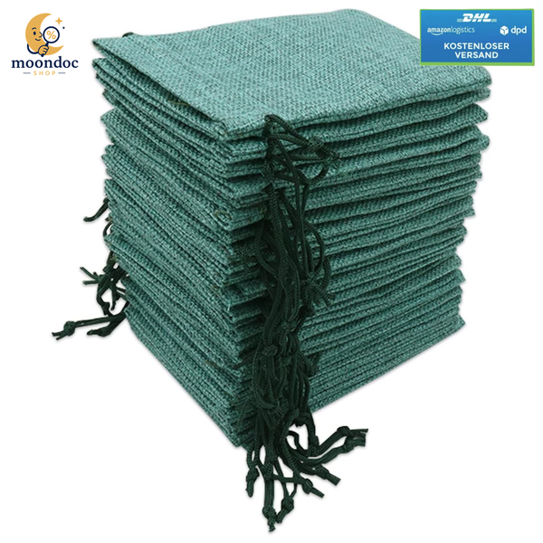 JutesäCkchen 10 X 15 Cm 30 StüCk Mit Kordelzug Beutel Geschenkverpackung-image