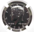 1964 Proof Kennedy Half Dollar **ACCENT HAIR** 50c NGC PF67 #001 Gem Proof ECC&C