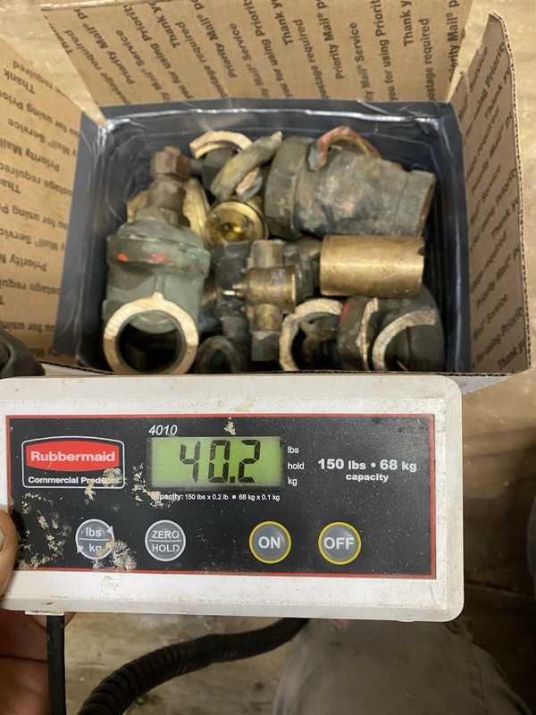 40 Pounds Of Scrap Brass, Please See Photos, Ships Medium Priority Box