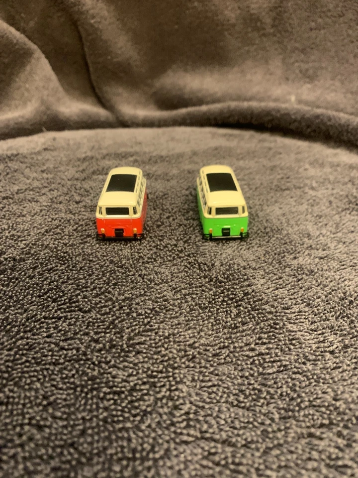 Ho масштаб / 1:87 масштаб / 2 Volkswagon автобусы / винтажный стиль - Изображение 4 из 4