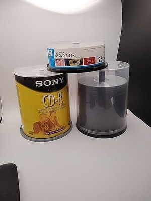 DVD-R Cd-r Sony Tdk Hp Blank Discs (174 Total)... Cd