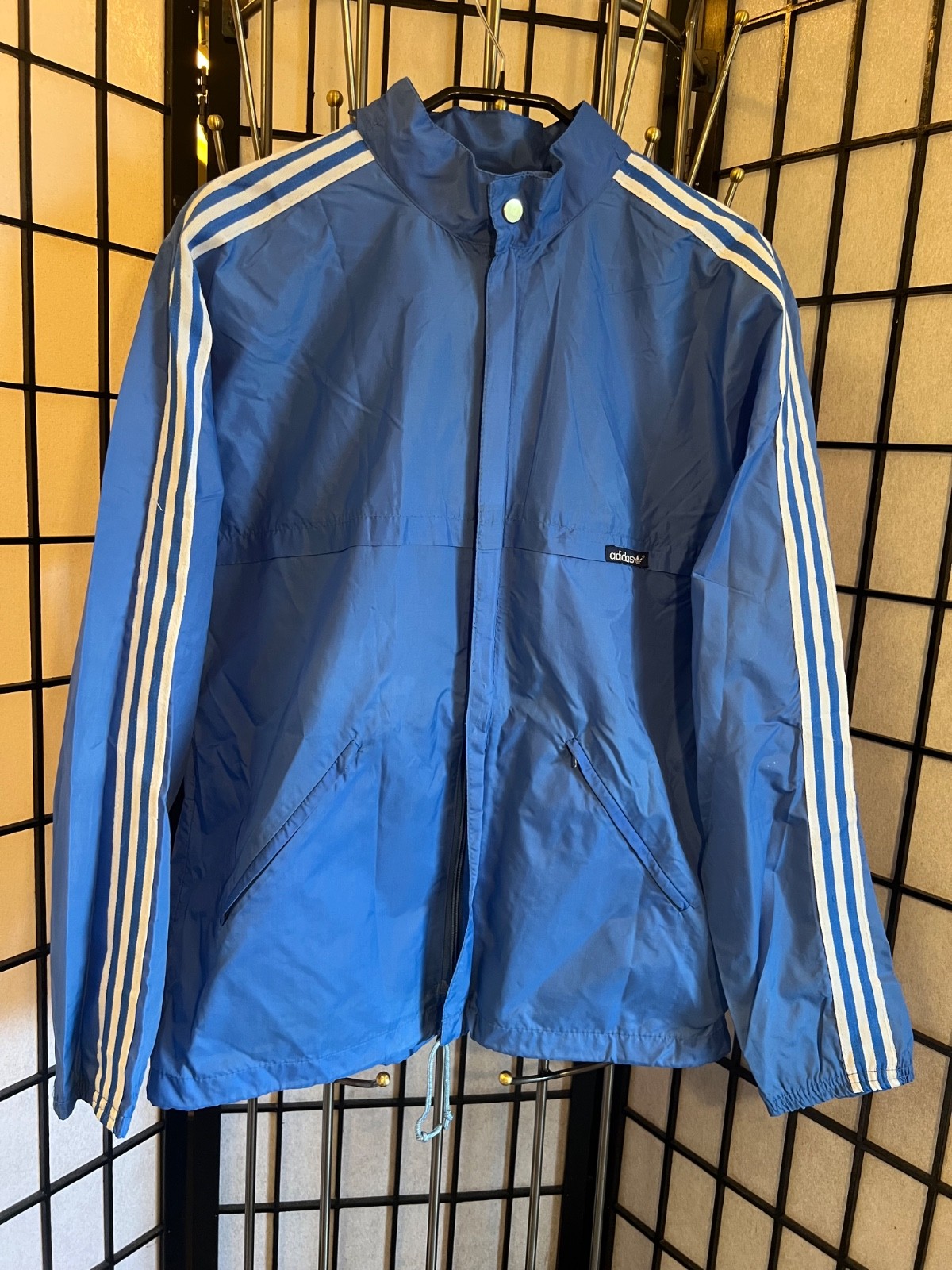 Rare Vintage Adidas Tracksuit Set Blue White Side Zip Warm Up Pants 70s 80s image 6