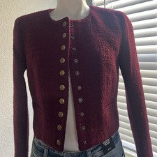 J Crew Bridgette lady jacket in tweed Size 4 Color Wilshire red